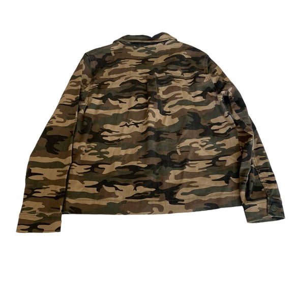 Sanctuary Camo Shirt Utility Jacket Small Shacket Anthro - Picture 7 of 7